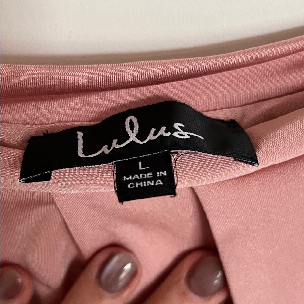Lulu's Blush Backless Gown - Picture 7 of 9